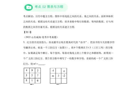 模块三思想全把握专题3方程思想2024年中考数学二轮专题复习训练（含解析）_中考复习资料_语数英物化_2数学中考复习_2024年中考复习资料_二轮复习