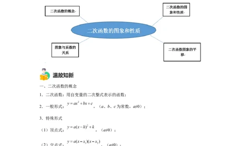 模块二知识全整合专题3函数及其图像第5讲二次函数的图象和性质（含解析）2024年中考数学二轮专题复习训练_中考复习资料_语数英物化_2数学中考复习_2024年中考复习资料_二轮复习