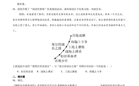 第04讲《钢铁是怎样炼成的》整本书阅读(练习）（原卷版）_中考复习资料_语数英物化_1语文中考复习_2026年中考复习（更新中）_2026年中考语文一轮复习名著阅读