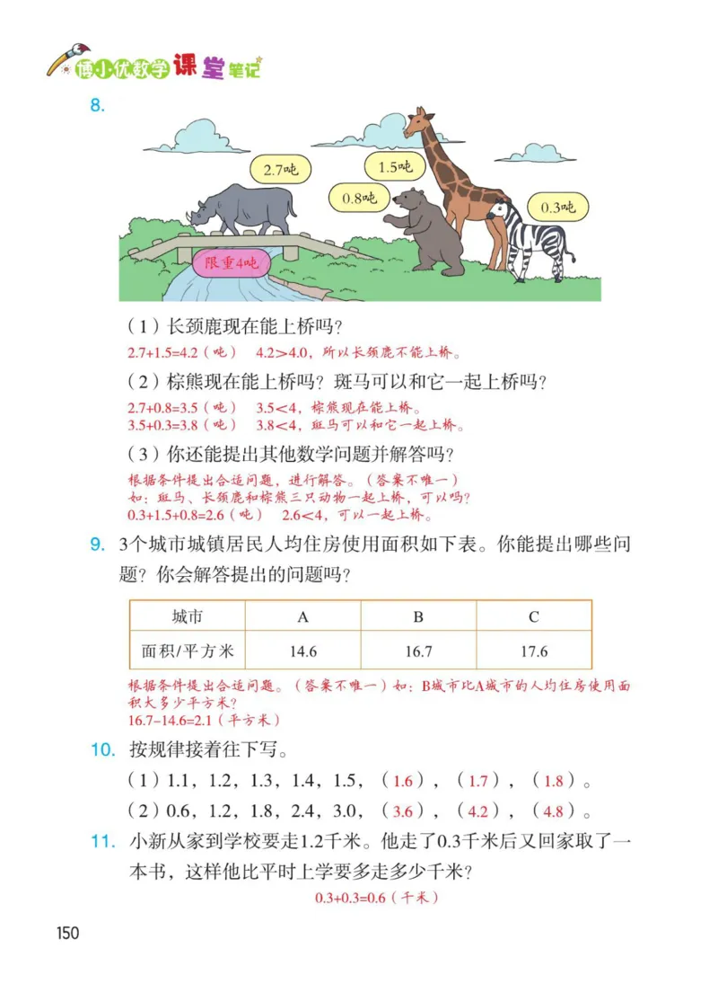 博小优课堂笔记三年级下册数学_小学《课堂笔记》数学语文英语1-6年级下册_小学数学《课堂笔记》1-6年级下册（26春）