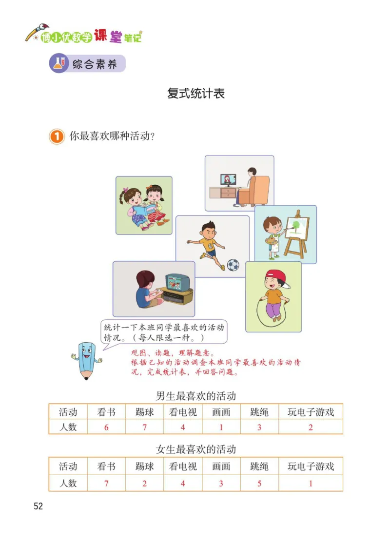 博小优课堂笔记三年级下册数学_小学《课堂笔记》数学语文英语1-6年级下册_小学数学《课堂笔记》1-6年级下册（26春）