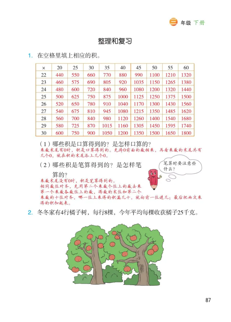 博小优课堂笔记三年级下册数学_小学《课堂笔记》数学语文英语1-6年级下册_小学数学《课堂笔记》1-6年级下册（26春）