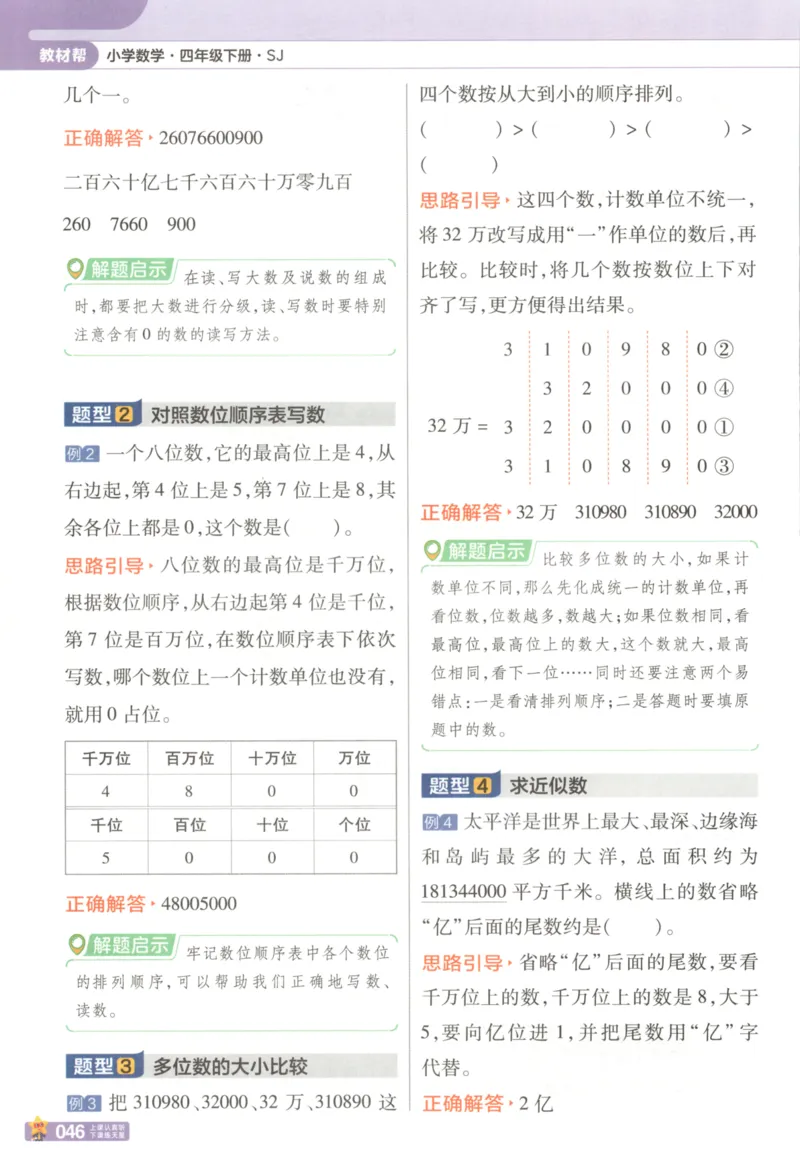 主书_2026春小学教辅大合集_5-26春《天星教育》系列_26春《教材帮》数学苏教版1-6下_26春苏教版数学四年级下册《教材帮》