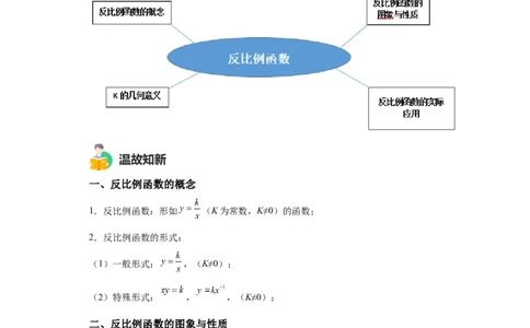 模块二知识全整合专题3函数及其图像第4讲反比例函数（含解析）2024年中考数学二轮专题复习训练_中考复习资料_语数英物化_2数学中考复习_2024年中考复习资料_二轮复习