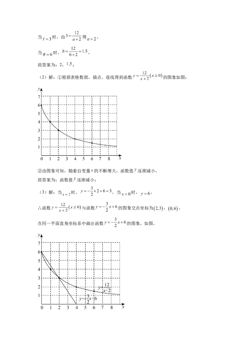 模块二知识全整合专题3函数及其图像第4讲反比例函数（含解析）2024年中考数学二轮专题复习训练_中考复习资料_语数英物化_2数学中考复习_2024年中考复习资料_二轮复习