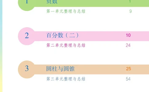 博小优课堂笔记六年级下册数学_2026春小学教辅大合集_3-26春《课堂笔记》系列_26春数学《课堂笔记》