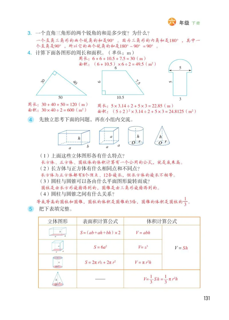 博小优课堂笔记六年级下册数学_2026春小学教辅大合集_3-26春《课堂笔记》系列_26春数学《课堂笔记》