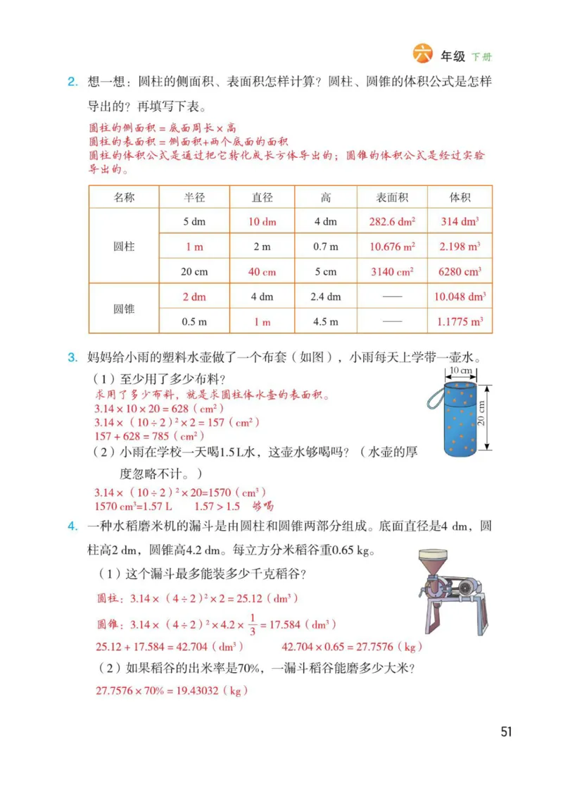 博小优课堂笔记六年级下册数学_2026春小学教辅大合集_3-26春《课堂笔记》系列_26春数学《课堂笔记》