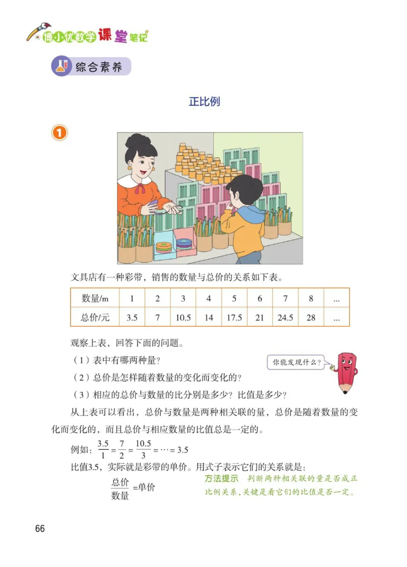 博小优课堂笔记六年级下册数学_2026春小学教辅大合集_3-26春《课堂笔记》系列_26春数学《课堂笔记》