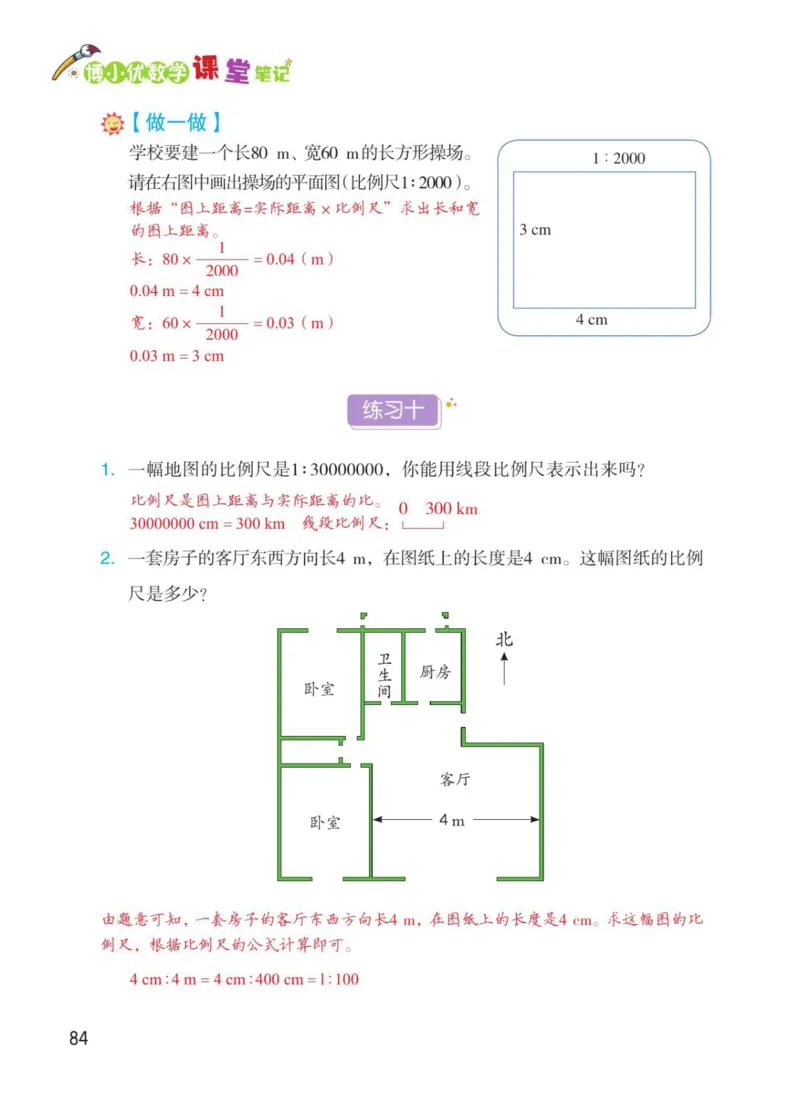 博小优课堂笔记六年级下册数学_2026春小学教辅大合集_3-26春《课堂笔记》系列_26春数学《课堂笔记》