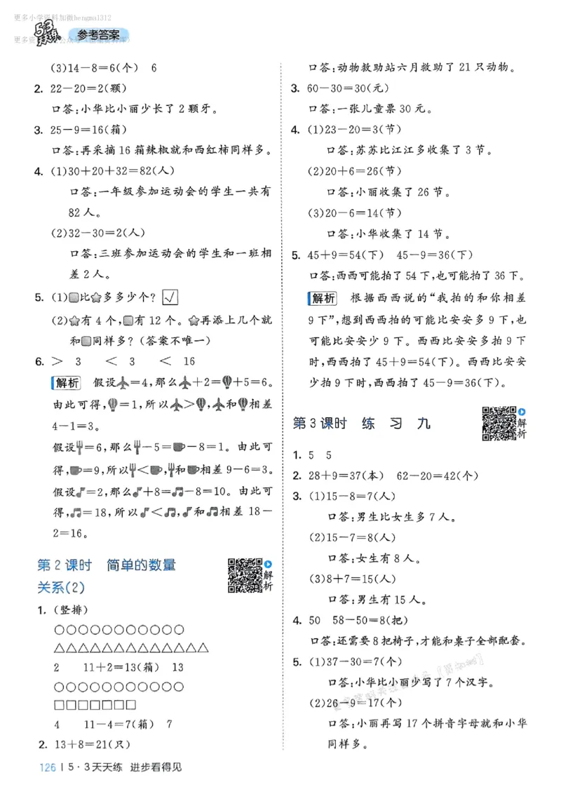 一年级数学下册苏教版25春《53天天练》答案_2026春小学教辅大合集_7-26春《53天天练》系列_26春《53天天练》数学_2025春苏教版数学1-6年级下册《53天天练》_25春53天天练苏教数学1下