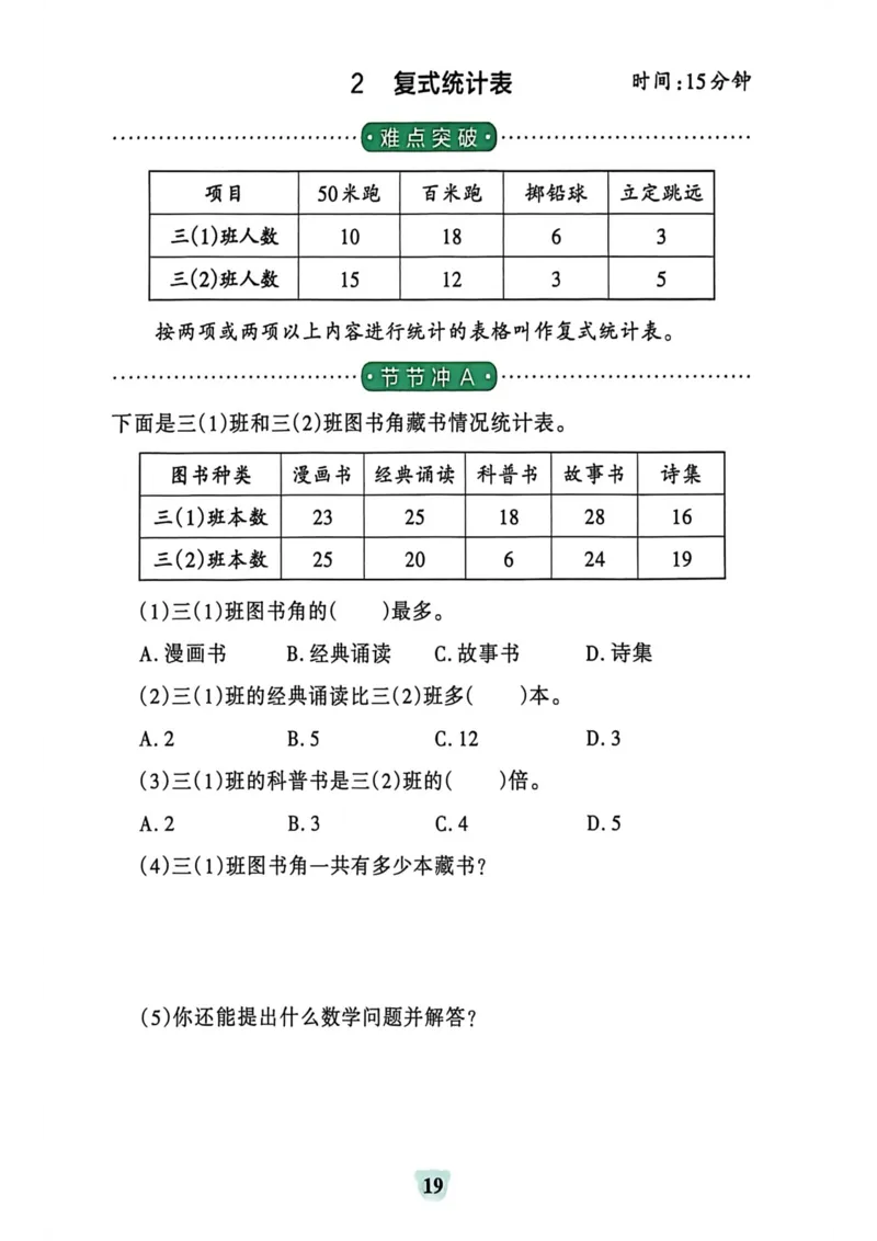 三年级数学下册冀教版26春《小学学霸冲A卷》提优训练_2026春小学教辅大合集_18-26春《pass绿卡图书》小学学霸系列_《小学学霸冲A卷》_三年级数学下册冀教版26春《小学学霸冲A卷》
