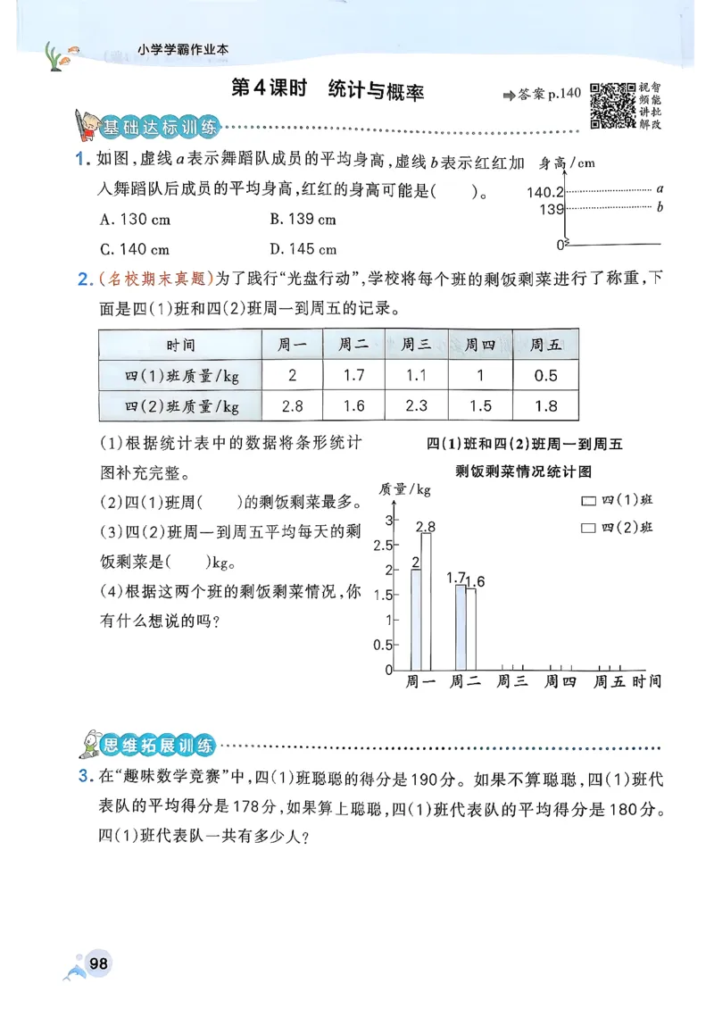 小学学霸作业本人教版四年级下册_2026春小学教辅大合集_18-26春《pass绿卡图书》小学学霸系列_《小学学霸作业本》_数学《小学学霸作业本》人教26春_26春《小学学霸作业本》人教数学4下