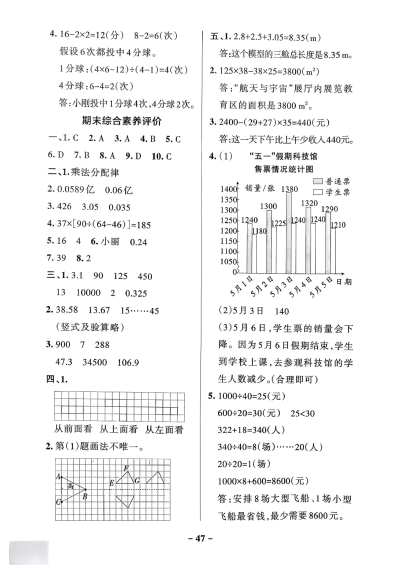 小学学霸作业本人教版四年级下册(单元测试卷)_2026春小学教辅大合集_18-26春《pass绿卡图书》小学学霸系列_《小学学霸作业本》_数学《小学学霸作业本》人教26春