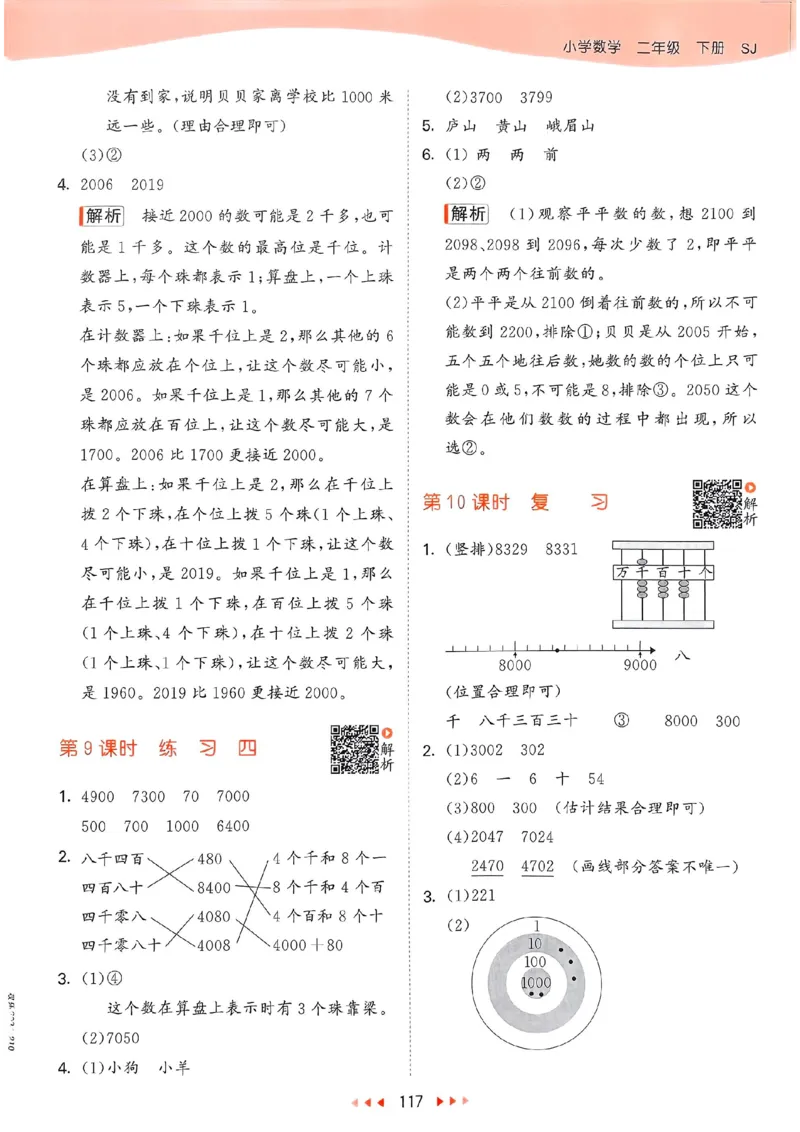 苏教数学答案2下_2026春小学教辅大合集_7-26春《53天天练》系列_26春《53天天练》数学_2025春苏教版数学1-6年级下册《53天天练》_25春53天天练苏教数学2下