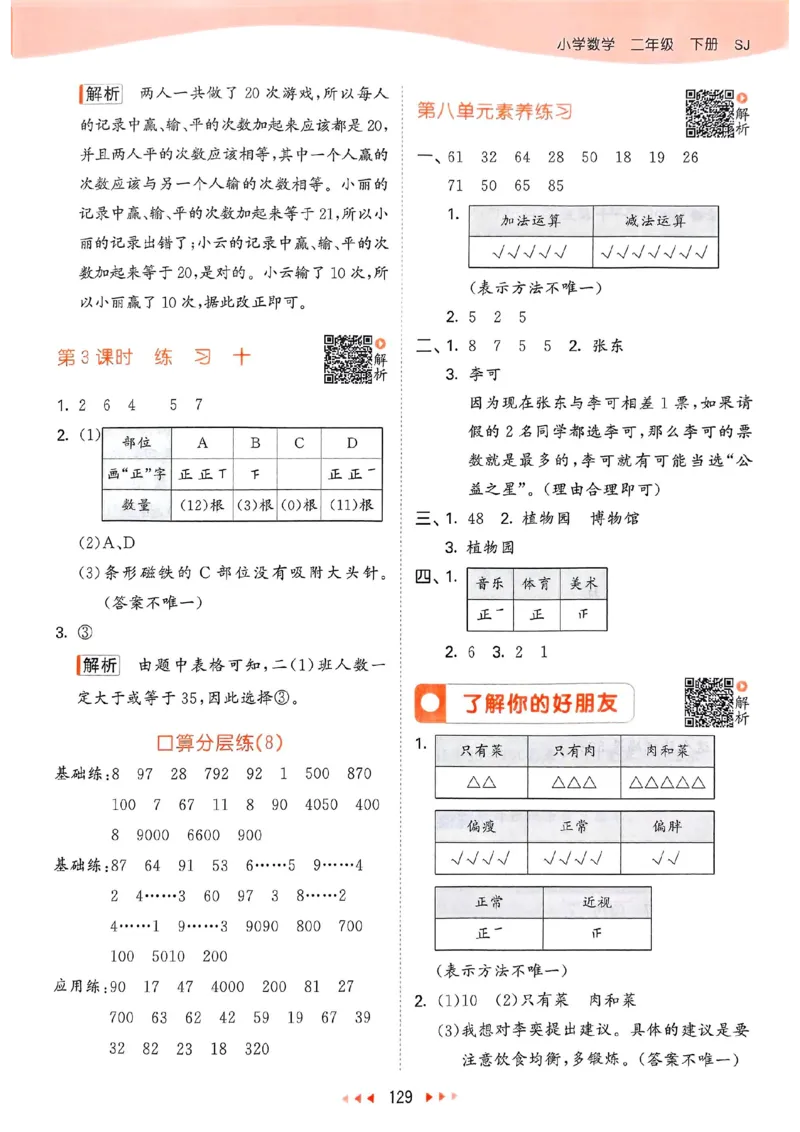 苏教数学答案2下_2026春小学教辅大合集_7-26春《53天天练》系列_26春《53天天练》数学_2025春苏教版数学1-6年级下册《53天天练》_25春53天天练苏教数学2下