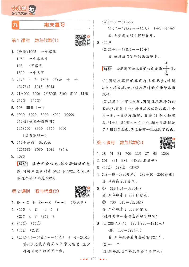 苏教数学答案2下_2026春小学教辅大合集_7-26春《53天天练》系列_26春《53天天练》数学_2025春苏教版数学1-6年级下册《53天天练》_25春53天天练苏教数学2下