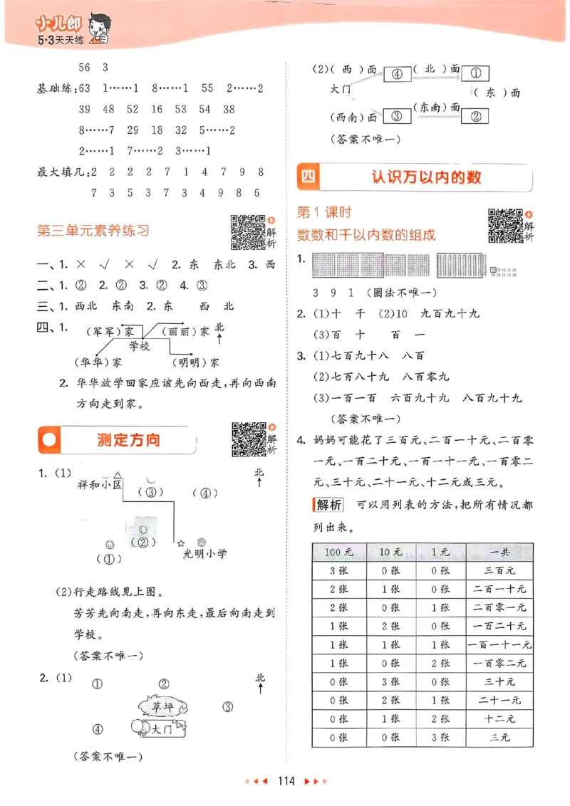苏教数学答案2下_2026春小学教辅大合集_7-26春《53天天练》系列_26春《53天天练》数学_2025春苏教版数学1-6年级下册《53天天练》_25春53天天练苏教数学2下