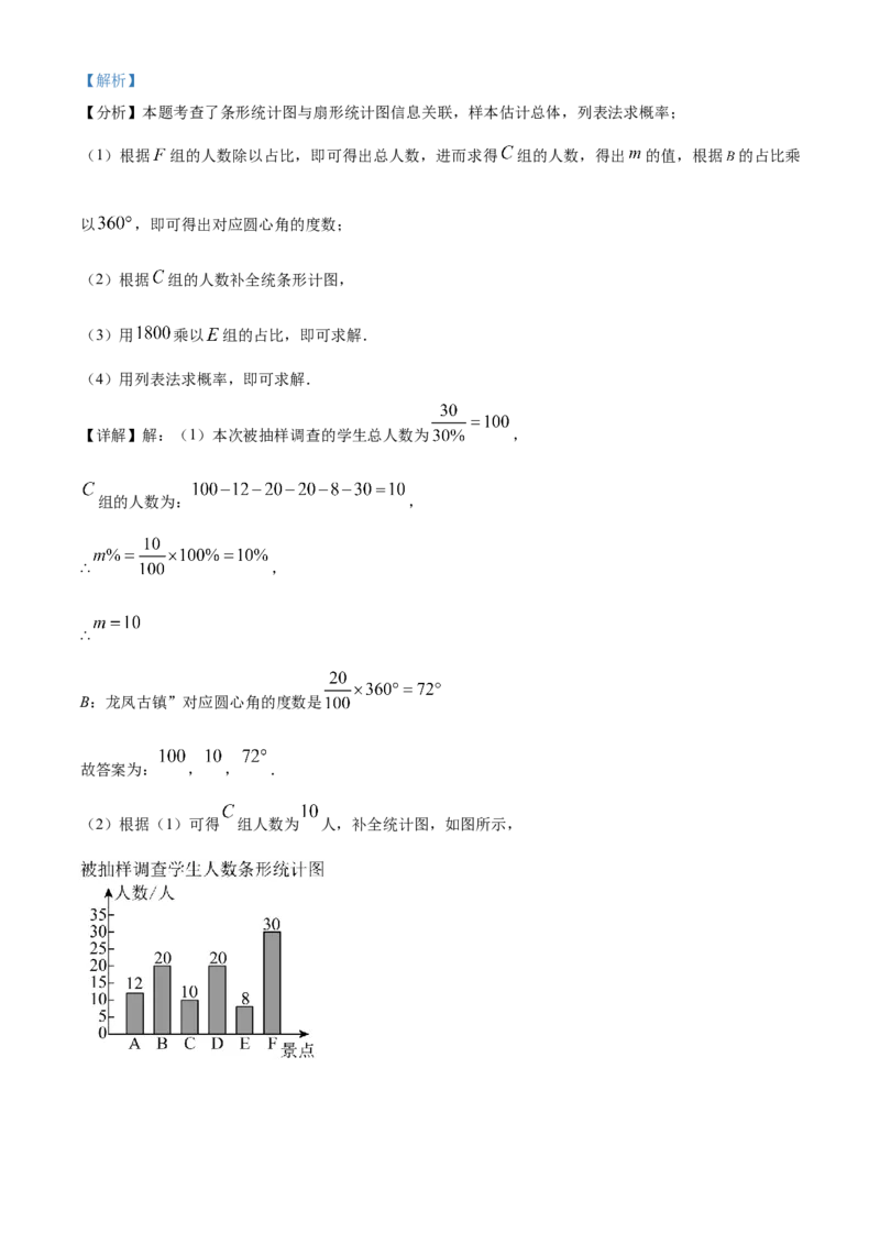 精品解析：2024年四川省遂宁市中考数学试题（解析版）_new_中考复习资料_语数英物化_2数学中考复习_2025中考复习资料_中考真题（近三年）_2024中考数学真题