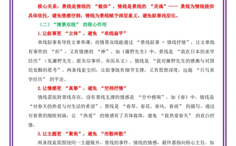 第5讲谋篇布局之情景双线-备战2026年中考语文作文之跟着课文学写作（全国通用）_中考复习资料_语数英物化_1语文中考复习_2026年中考复习（更新中）_专题二：谋篇布局
