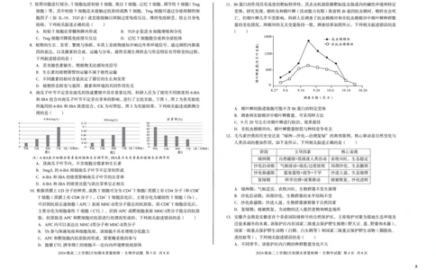 2024级高二上学期2月初期末质量检测生物A_2026年02月高二试卷_260214安徽省A10联盟2024级高二上学期2月初期末质量检测（全科）