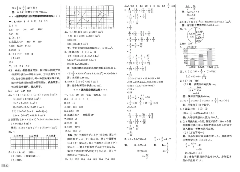 综合素质达标试卷_2026春小学教辅大合集_6-26春《典中点》系列_26春《典中点》数学北师版（完整版）_26春典中点六年级数学下（BS版）_2026春《典中点》数学北师版6下