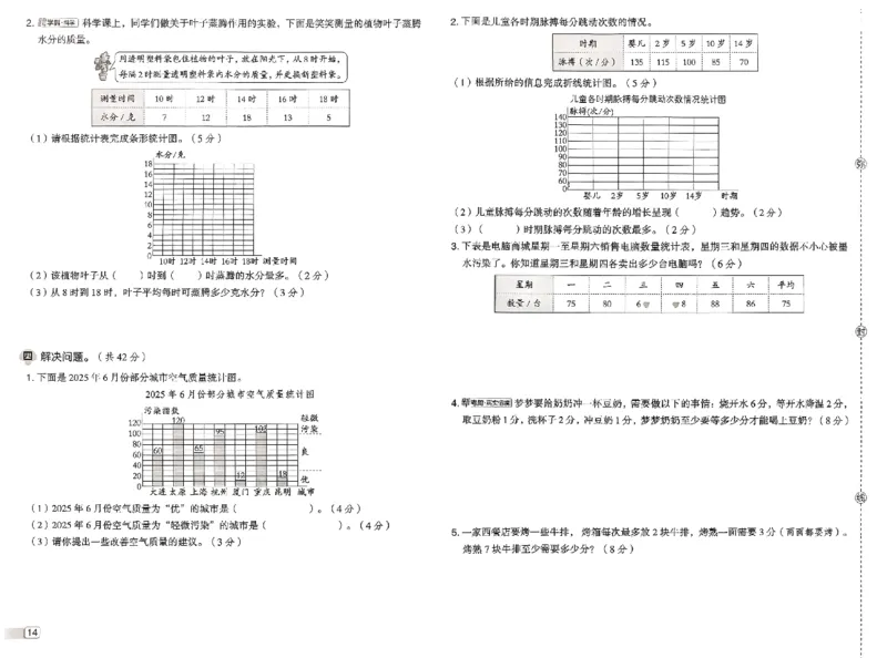 综合素质达标试卷_2026春小学教辅大合集_6-26春《典中点》系列_26春《典中点》数学北师版（完整版）_26春典中点四年级数学下（BS版）_2026春《典中点》数学北师版4下(1)