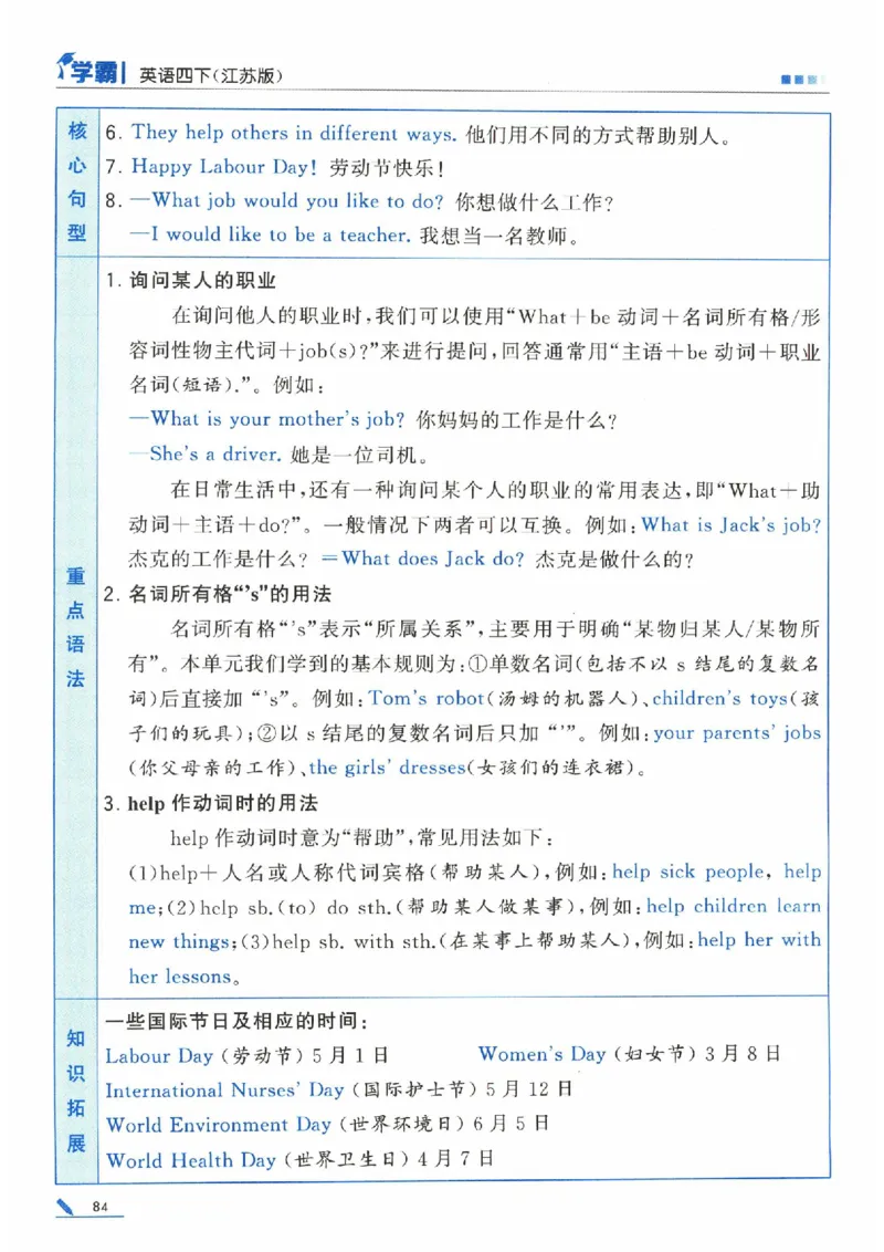 学霸英语四下_2026春小学教辅大合集_9-26春《经纶学霸》系列_26春《五星学霸》语数英系列_26春《五星学霸》英语译林3-6年级下册_26春《五星学霸》英语译林4下