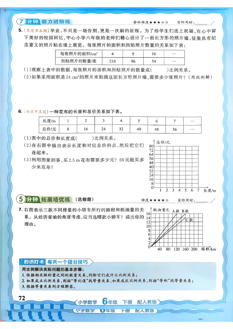 数学人教王朝霞活页同步练习册6下_2026春小学教辅大合集_8-26春《王朝霞》系列_02.2026春WZX活页同步练习册_26春数学人教