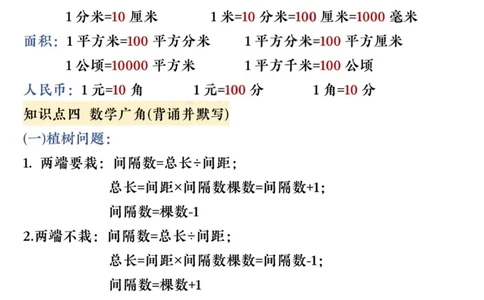 四年级（下）数学八大专项重点资料合集(1)_2026春人教数学八大专项整合训练