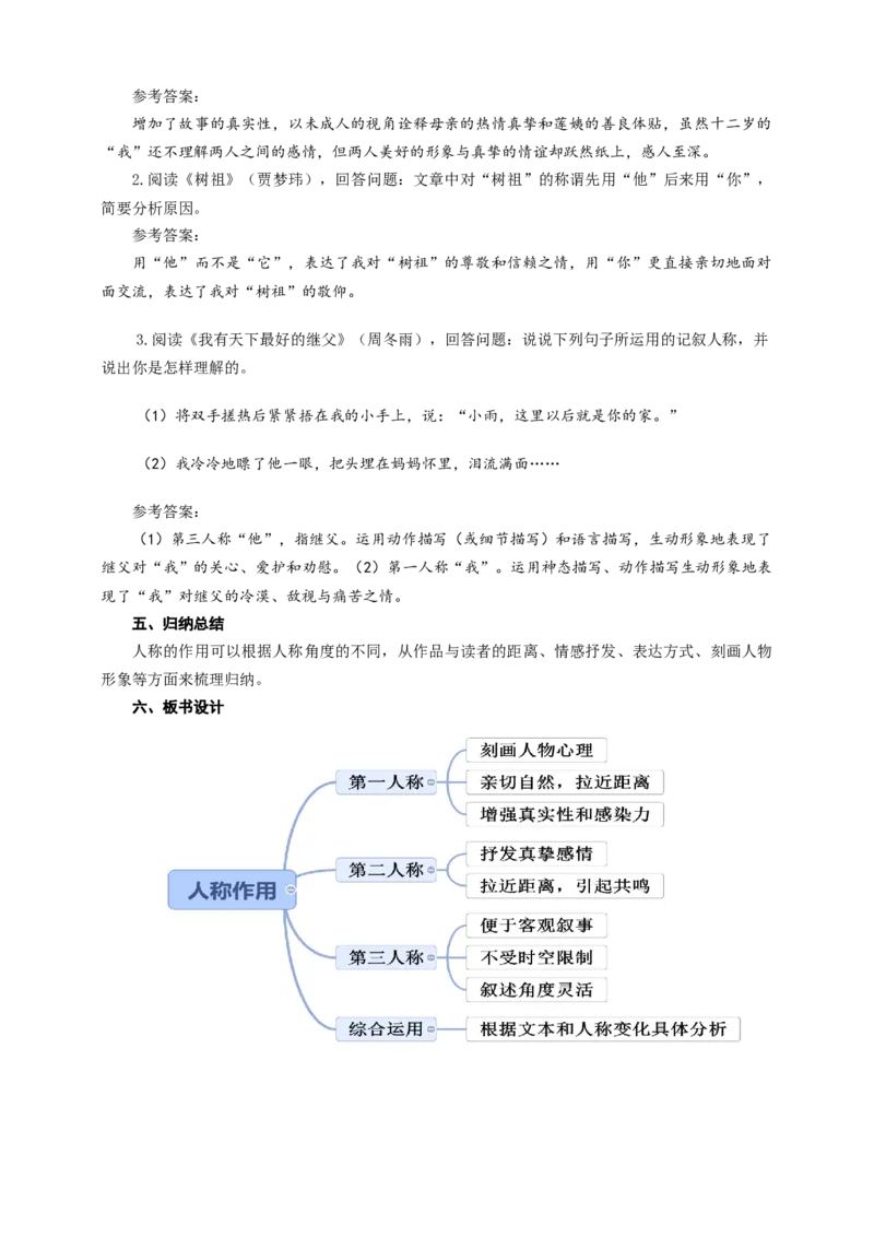 语文中考文学类文本人称作用专题复习教学设计_中考复习资料_语数英物化_1语文中考复习_2025年中考资料_备考2025中考语文二轮专项复习课件+教案+导学案