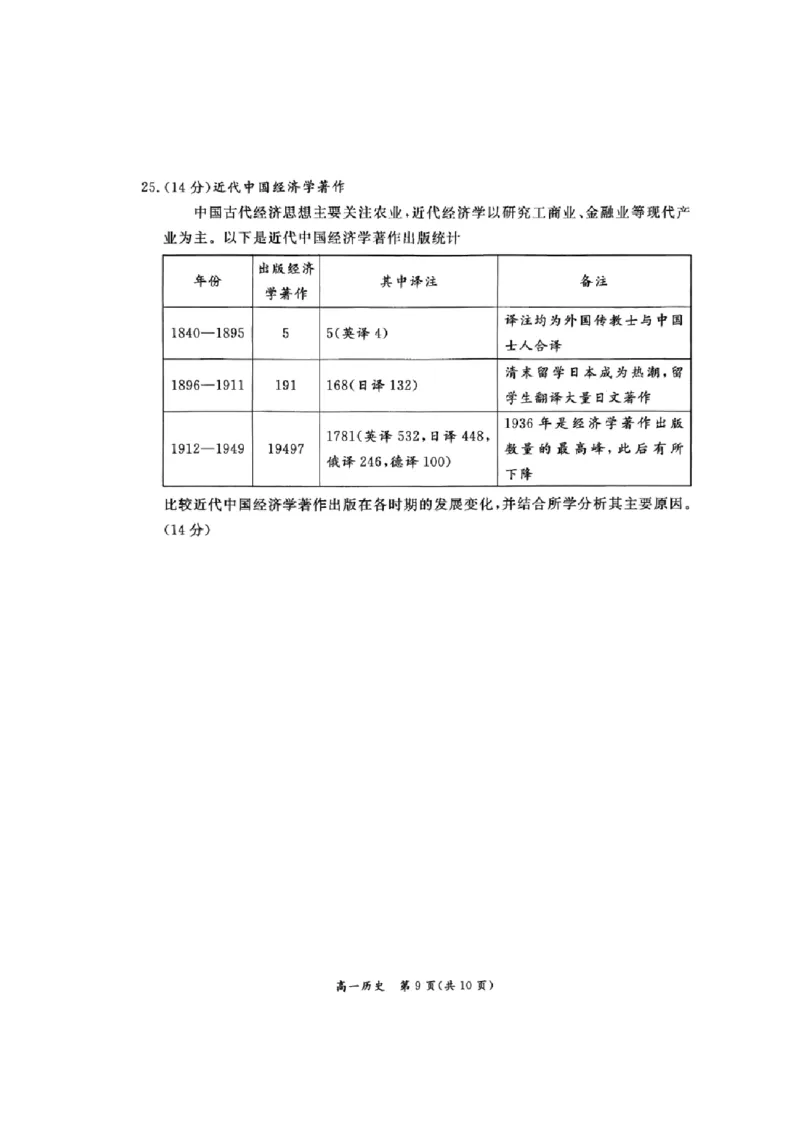 北京市东城区2025-2026学年高一上学期期末历史试卷含答案_2026年02月高一试卷_260202北京市东城区2025-2026学年高一上学期期末