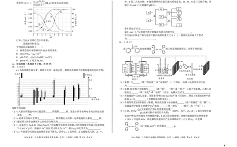 2024级高二上学期2月初期末质量检测化学A_2026年02月高二试卷_260214安徽省A10联盟2024级高二上学期2月初期末质量检测（全科）
