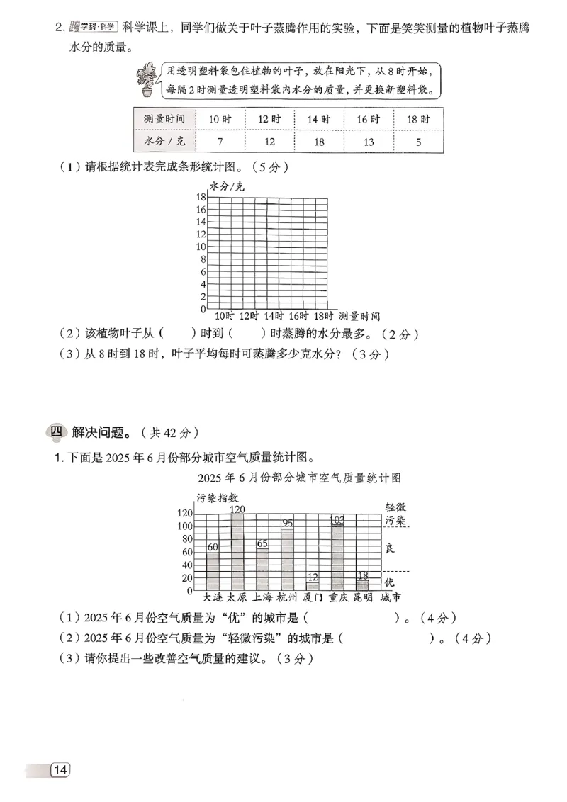 综合素质达标试卷（A4)_2026春小学教辅大合集_6-26春《典中点》系列_26春《典中点》数学北师版（完整版）_26春典中点四年级数学下（BS版）_2026春《典中点》数学北师版4下(1)