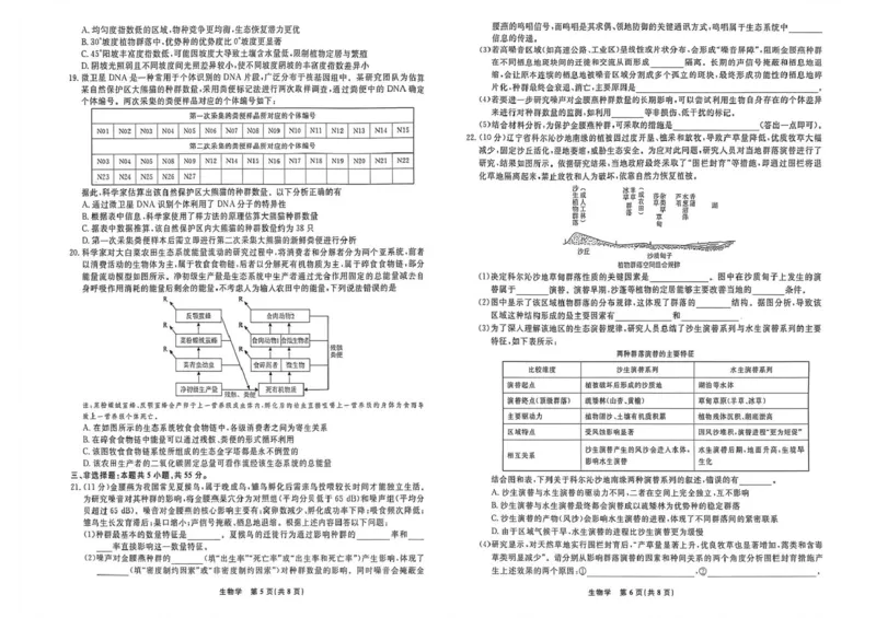 2025-2026学年度第二学期3月份辽宁名校联盟高二生物试卷_2026年03月高二试卷_260306辽宁省名校联盟2025-2026学年高二下学期开学测试_辽宁名校联盟2025-2026学年高二下学期3月测试生物试卷
