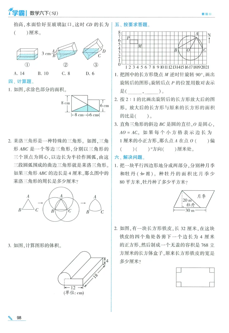 苏教数学6下_2026春小学教辅大合集_9-26春《经纶学霸》系列_26春《五星学霸》语数英系列_26春《五星学霸》数学苏教下册_2026春《五星学霸》数学SJ6下