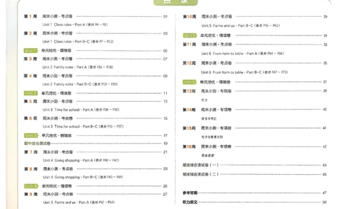 四下26春英语人教PEP一本周末小测卷_周末预测小卷_2026《一本&bull;周末小测卷》英语人教