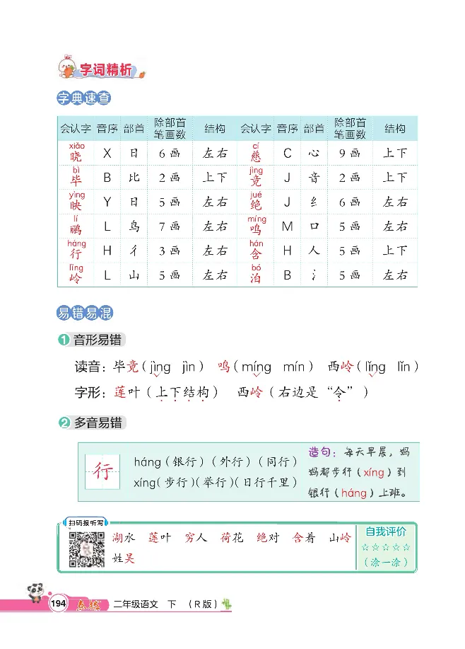 统编版语文2年级下册点拨全解_2026春小学教辅大合集_15-26春《荣德基》系列_26春1-6下语文《点拨全解》