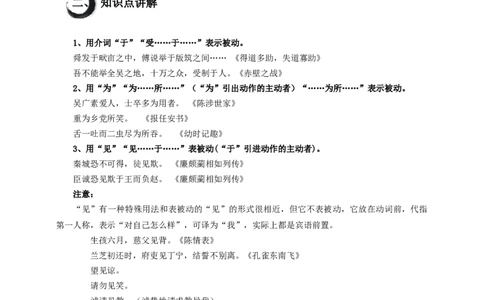 考点10：被动句（解析版）_中考复习资料_语数英物化_1语文中考复习_2026年中考复习（更新中）_2026中考语文一轮文言文高频考点攻略学案