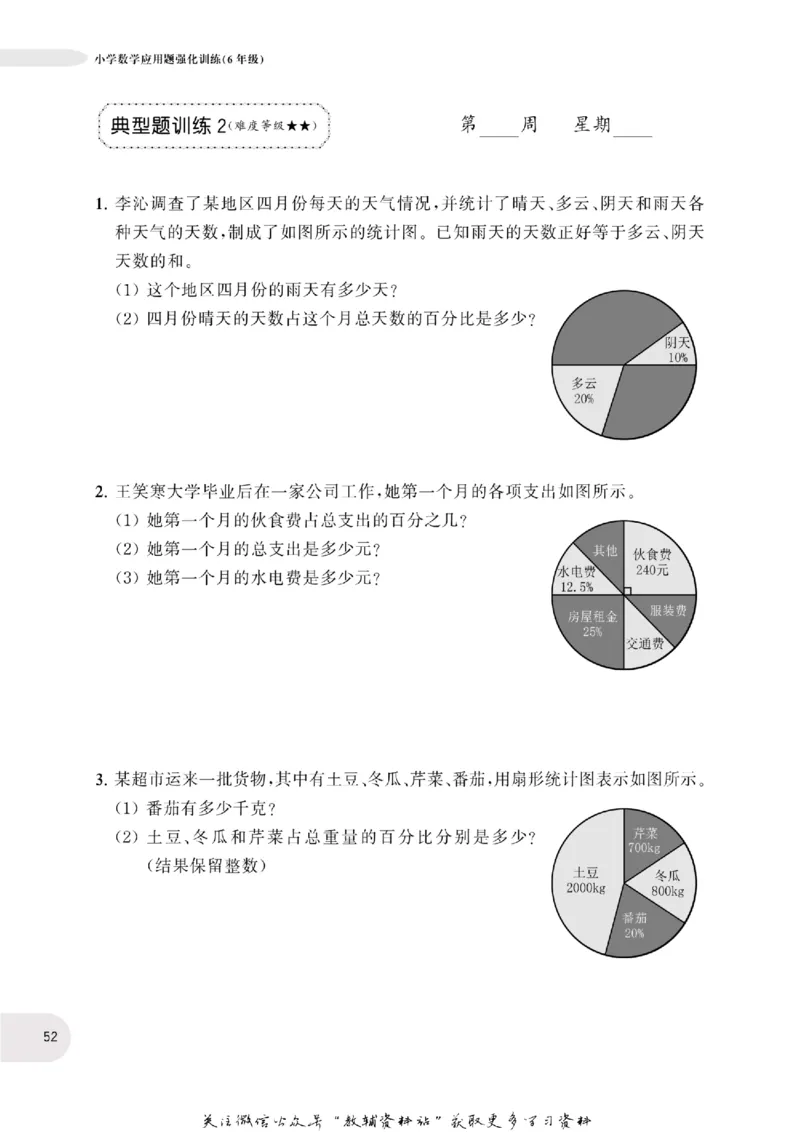 周计划数学应用题强化训练-6年级_2026春小学教辅大合集_10-26春《周计划》小学语数英系列_周计划-小学数学应用题强化训练