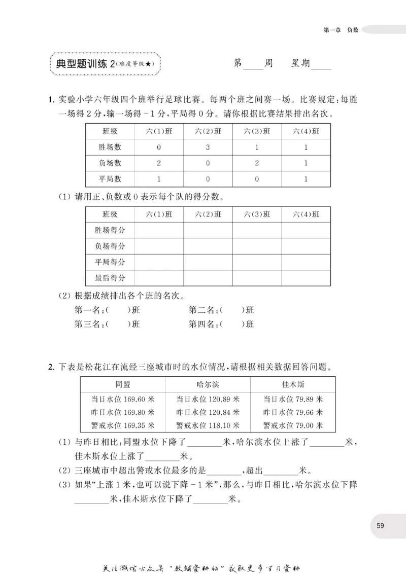 周计划数学应用题强化训练-6年级_2026春小学教辅大合集_10-26春《周计划》小学语数英系列_周计划-小学数学应用题强化训练