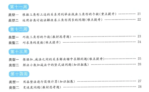 四下数学阳光同学思维提优_2026春人教数学《阳光同学课时优化作业》_4下《阳光同学课时优化作业》数学人教版26春