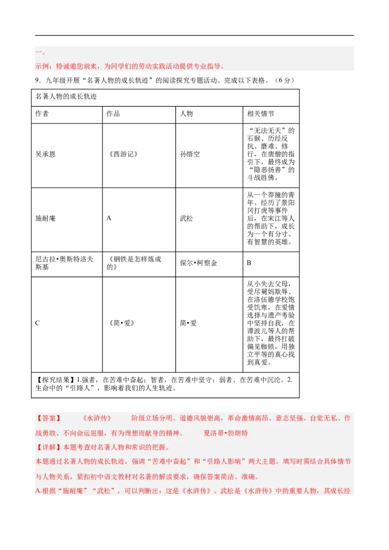 语文（新疆卷）（全解全析）_中考复习资料_语数英物化_1语文中考复习_赠送：2025中考模拟题_2025年语文押题预测_语文（新疆卷）-2025年中考押题预测卷