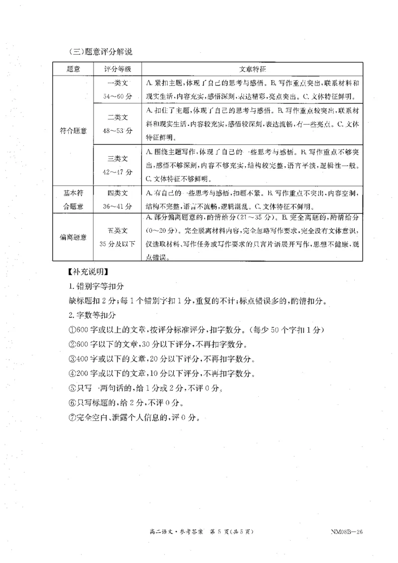 内蒙古赤峰市翁牛特旗乌丹二中等校联考2025-2026学年高二上学期语文期末试卷参考答案_2026年02月高二试卷_260211内蒙古金太阳2025-2026学年高二2月联考（金太阳NM08B-26）