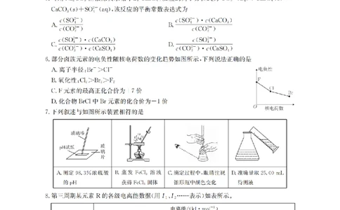 化学_扫描版_2026年02月高二试卷_260213河南省南阳地区2025-2026学年高二上学期期末摸底考试卷（全）