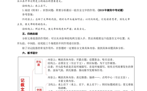 语文中考记叙文段落的作用专题复习教学设计_中考复习资料_语数英物化_1语文中考复习_2025年中考资料_备考2025中考语文二轮专项复习课件+教案+导学案