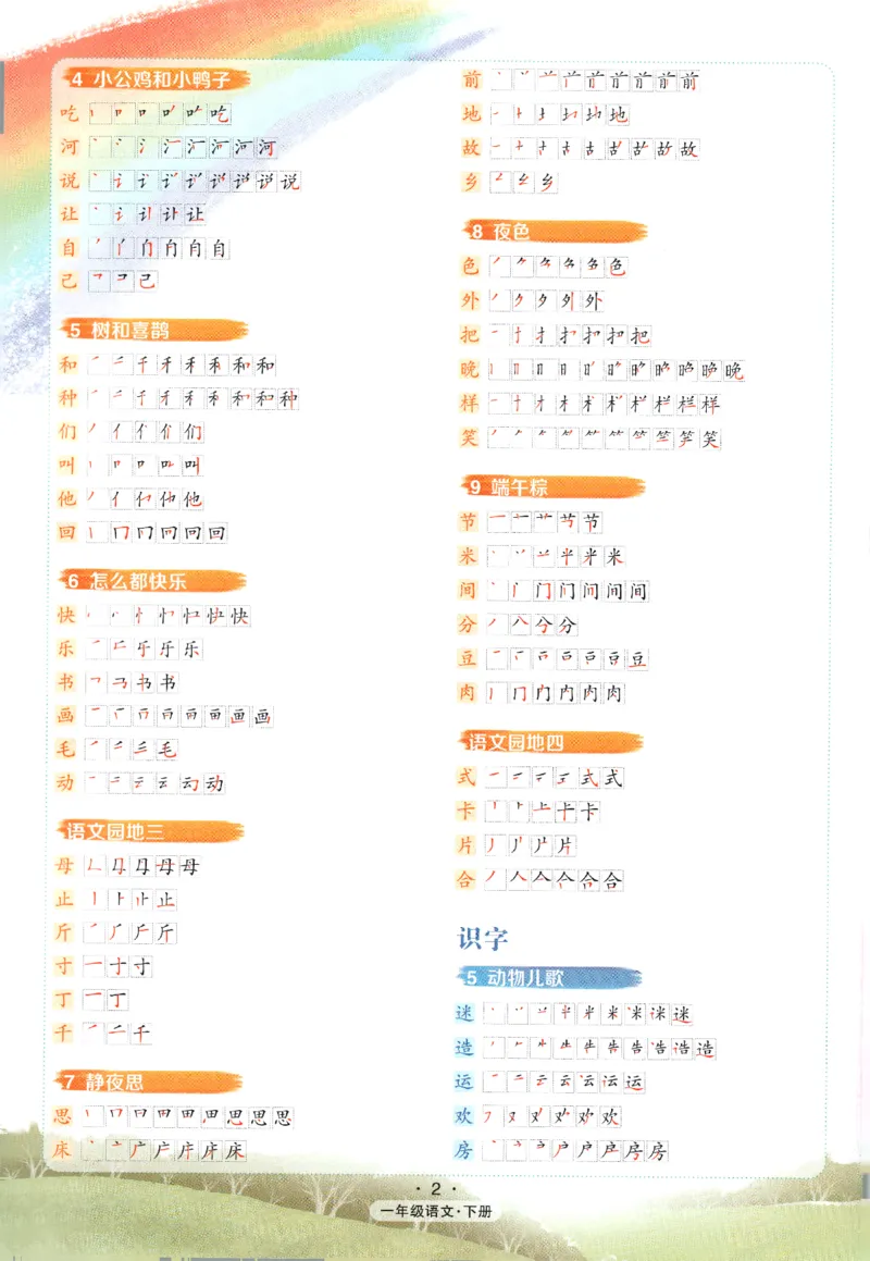 状元语文笔记.语文一年级.下册_2026春小学教辅大合集_3-26春《课堂笔记》系列_小学语文《课堂笔记》1-6年级下册（26春）(2)_《状元笔记》1-6年级下册（25春）
