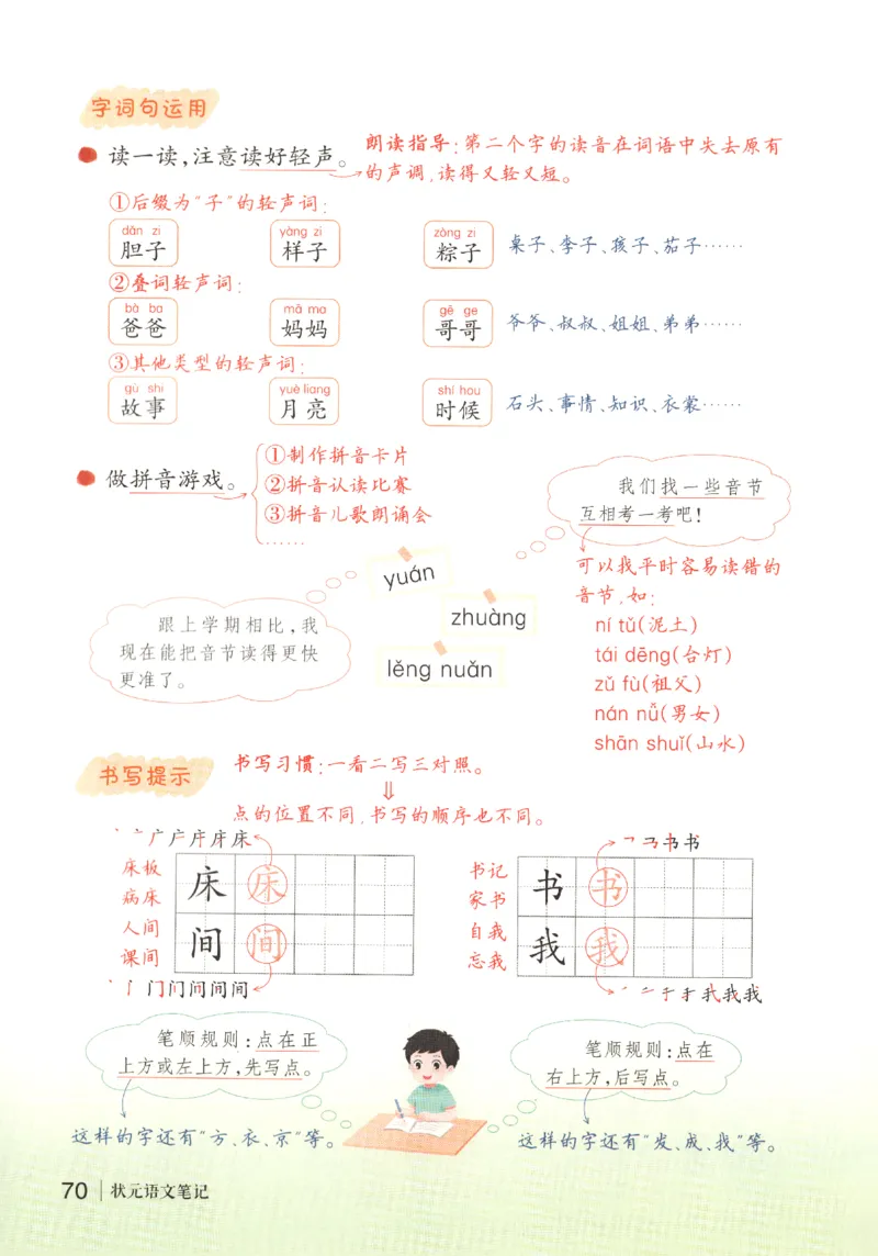 状元语文笔记.语文一年级.下册_2026春小学教辅大合集_3-26春《课堂笔记》系列_小学语文《课堂笔记》1-6年级下册（26春）(2)_《状元笔记》1-6年级下册（25春）