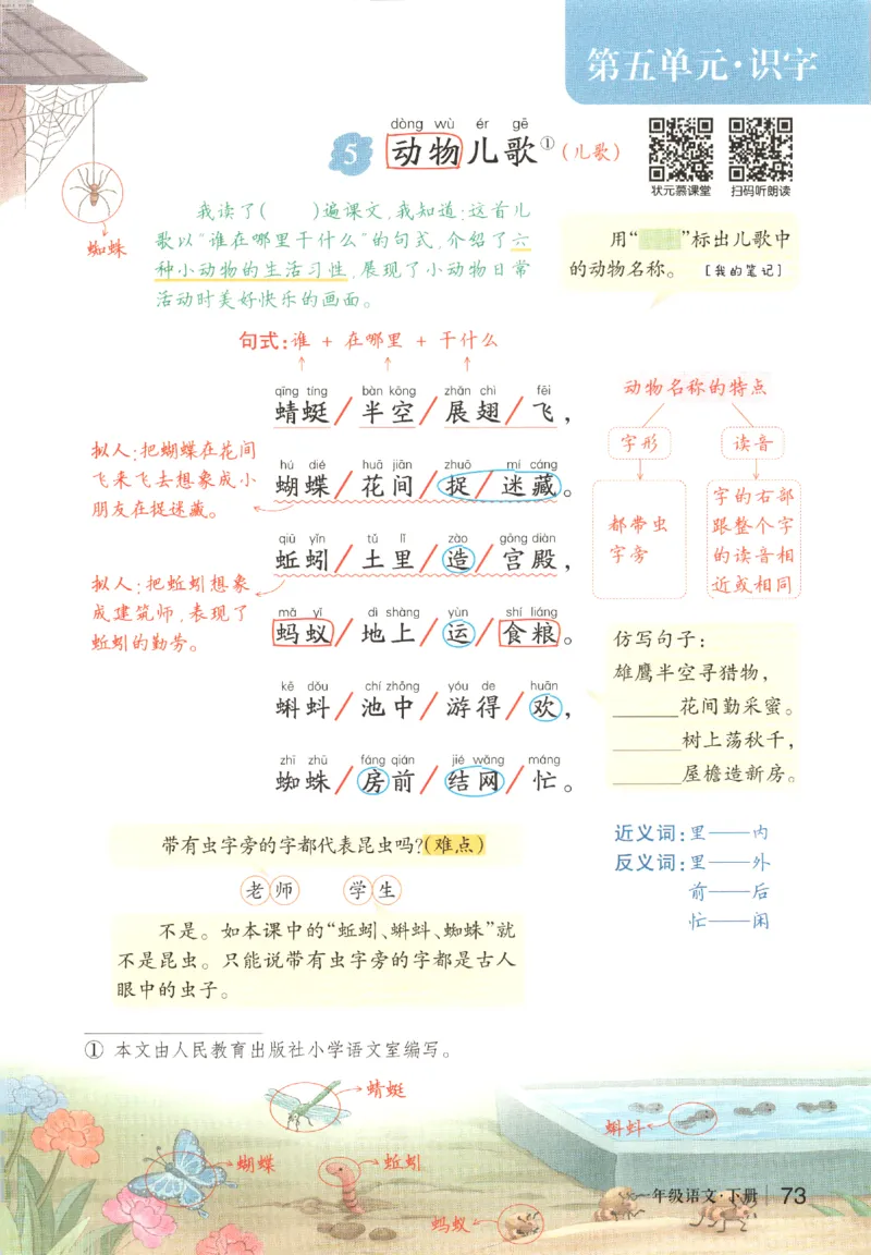 状元语文笔记.语文一年级.下册_2026春小学教辅大合集_3-26春《课堂笔记》系列_小学语文《课堂笔记》1-6年级下册（26春）(2)_《状元笔记》1-6年级下册（25春）