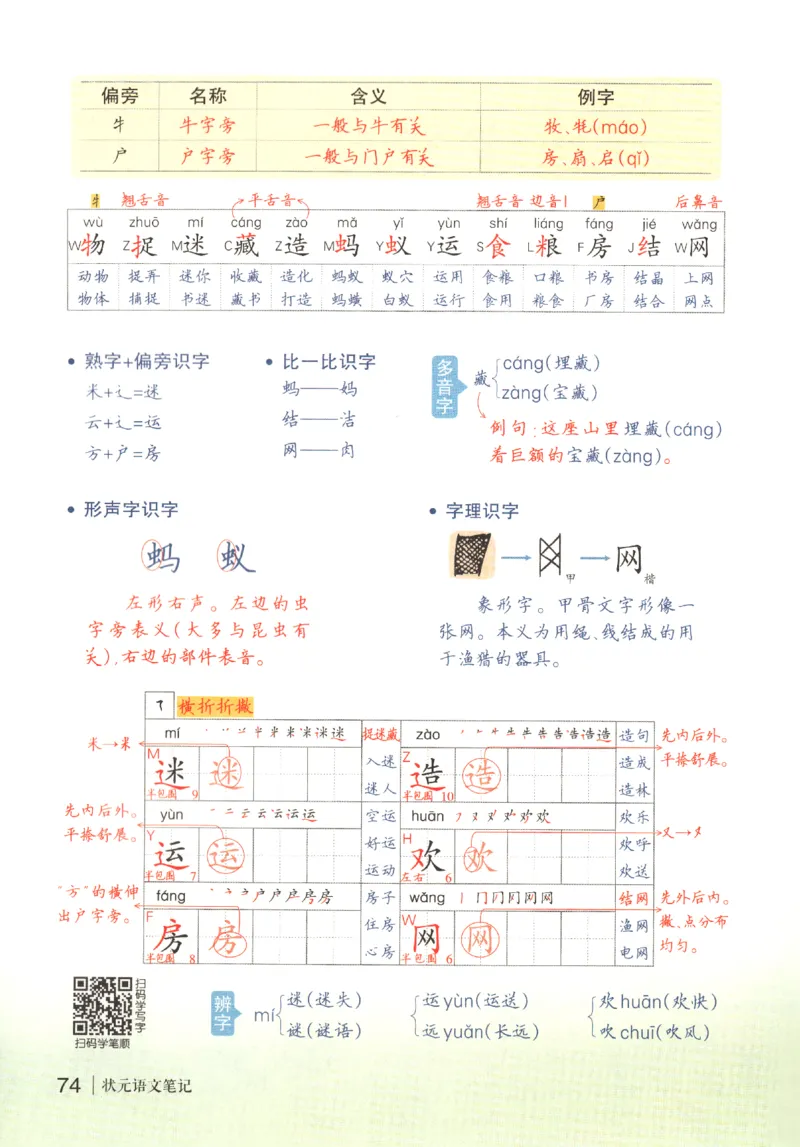 状元语文笔记.语文一年级.下册_2026春小学教辅大合集_3-26春《课堂笔记》系列_小学语文《课堂笔记》1-6年级下册（26春）(2)_《状元笔记》1-6年级下册（25春）